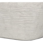 Featuring Cirri Smooth Lunar Concrete Coffee Table by Four Hands at Amethyst Home. Smooth concrete is etched with a linear pattern, bringing an organic look with texture to this block-style coffee table.Overall Dimensions: 31.50"w x 31.50"d x 15.75"hWeight : 112.43 lbsMaterials: Concrete Solid. Amethyst Home provides interior design, new home construction design consulting, vintage area rugs, and lighting in the Alpharetta metro area.