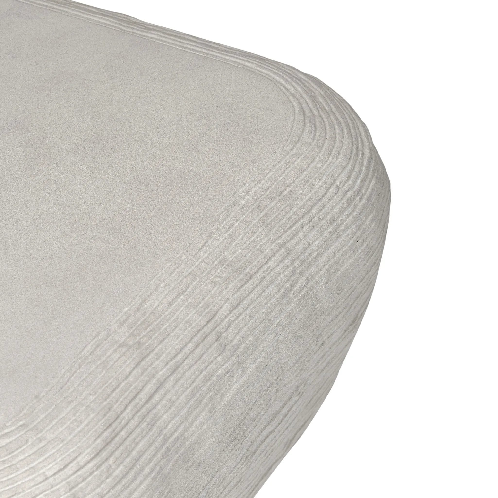 Featuring Cirri Smooth Lunar Concrete Coffee Table by Four Hands at Amethyst Home. Smooth concrete is etched with a linear pattern, bringing an organic look with texture to this block-style coffee table.Overall Dimensions: 31.50"w x 31.50"d x 15.75"hWeight : 112.43 lbsMaterials: Concrete Solid. Amethyst Home provides interior design, new home construction design consulting, vintage area rugs, and lighting in the Tampa metro area.