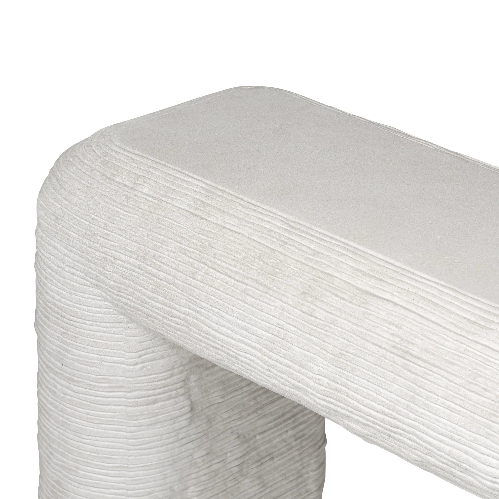 Featuring Cirri Smooth Lunar Concrete Console Table by Four Hands at Amethyst Home. Smooth concrete is etched with a linear pattern, bringing an organic look with texture to this unique console table.Overall Dimensions: 55.00"w x 15.75"d x 30.75"hWeight : 159.83 lbsMaterials: Concrete Solid. Amethyst Home provides interior design, new home construction design consulting, vintage area rugs, and lighting in the Monterey metro area.