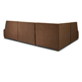 Dramatically shaped and tightly tailored, this rounded dining banquette features soft angles all around. Upholstered in a ver