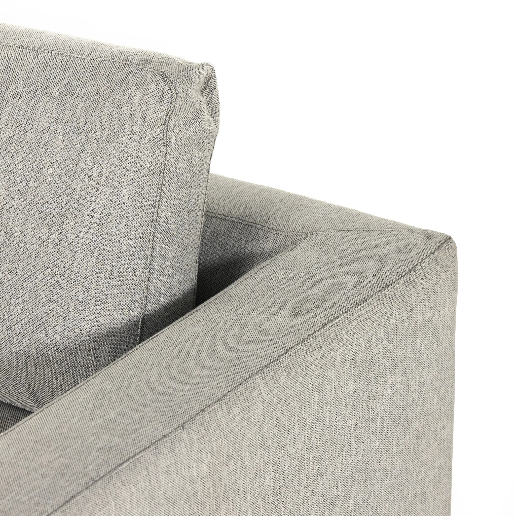 Simply styled with a convenient Queen-size pullout bed for guests. A soft cotton covering is made for comfort, with subtly flared sides for shapely effect, all grounded by a wrapped plinth base. Performance fabrics withstand spills, stains, high traffic and wear, ensuring long-term comfort and unmatched durability Amethyst Home provides interior design, new home construction design consulting, vintage area rugs, and lighting in the Los Angeles metro area.