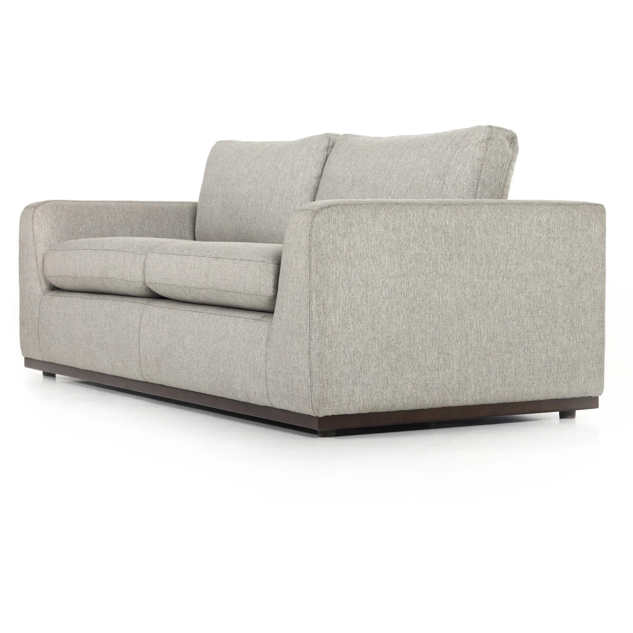 Simply styled with a convenient Queen-size pullout bed for guests. A soft cotton covering is made for comfort, with subtly flared sides for shapely effect, all grounded by a wrapped plinth base. Performance fabrics withstand spills, stains, high traffic and wear, ensuring long-term comfort and unmatched durability Amethyst Home provides interior design, new home construction design consulting, vintage area rugs, and lighting in the Omaha metro area.