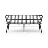 Featuring Connor Black Ash Bench by Four Hands at Amethyst Home. The classic Windsor, modernized. Dining bench of black-finished solid ash features a double-tiered back and finely sculpted frame.Overall Dimensions: 72.00"w x 24.75"d x 35.25"hWeight : 48.50 lbsMaterials: Solid Ash. Amethyst Home provides interior design, new home construction design consulting, vintage area rugs, and lighting in the Portland metro area.