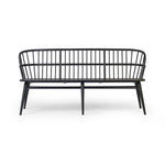 Featuring Connor Black Ash Bench by Four Hands at Amethyst Home. The classic Windsor, modernized. Dining bench of black-finished solid ash features a double-tiered back and finely sculpted frame.Overall Dimensions: 72.00"w x 24.75"d x 35.25"hWeight : 48.50 lbsMaterials: Solid Ash. Amethyst Home provides interior design, new home construction design consulting, vintage area rugs, and lighting in the Winter Garden metro area.