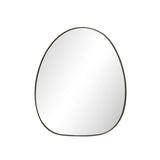 Make your space stand out with a "goes anywhere" wall mirror of soft, fluid lines and asymmetrical shaping. Framed in gunmetal-finished iron, style this mirror in the living room, bedroom or entryway to bring your whole look together Amethyst Home provides interior design, new home construction design consulting, vintage area rugs, and lighting in the Washington metro area.