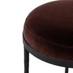 As fans of wabi sabi materials at Amethyst, we love the warm modern inspired Corinne Accent Stool - Surrey Plum. This item pairs well with other brands such as Surya and is perfect for modern homes Amethyst Home provides interior design, new home construction design consulting, vintage area rugs, and lighting in the Laguna Beach metro area.