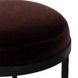 As fans of wabi sabi materials at Amethyst, we love the warm modern inspired Corinne Accent Stool - Surrey Plum. This item pairs well with other brands such as Surya and is perfect for modern homes Amethyst Home provides interior design, new home construction design consulting, vintage area rugs, and lighting in the Miami metro area.