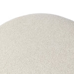 Featuring Corinne Crete Pebble Cocktail Ottoman by Four Hands at Amethyst Home. Place this round ottoman just about anywhere for a subtle retro vibe. Upholstered in a faux Mongolian shearling with a high pile fur. Parawood legs are wirebrushed for a warm, vintage feel.Overall Dimensions: 65.00"w x 35.00"d x 16.00"hWeight : 70.55 lbsMaterials: 100% Harmolan . Amethyst Home provides interior design, new home construction design consulting, vintage area rugs, and lighting in the Calabasas metro area.