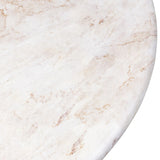 Soft curves define this classic pedestal-style outdoor coffee table. Cast concrete is finished with a natural water transfer finish meant to mimic natural veined marble. Cover or store inside during inclement weather and when not in use. Amethyst Home provides interior design, new home construction design consulting, vintage area rugs, and lighting in the Calabasas metro area.