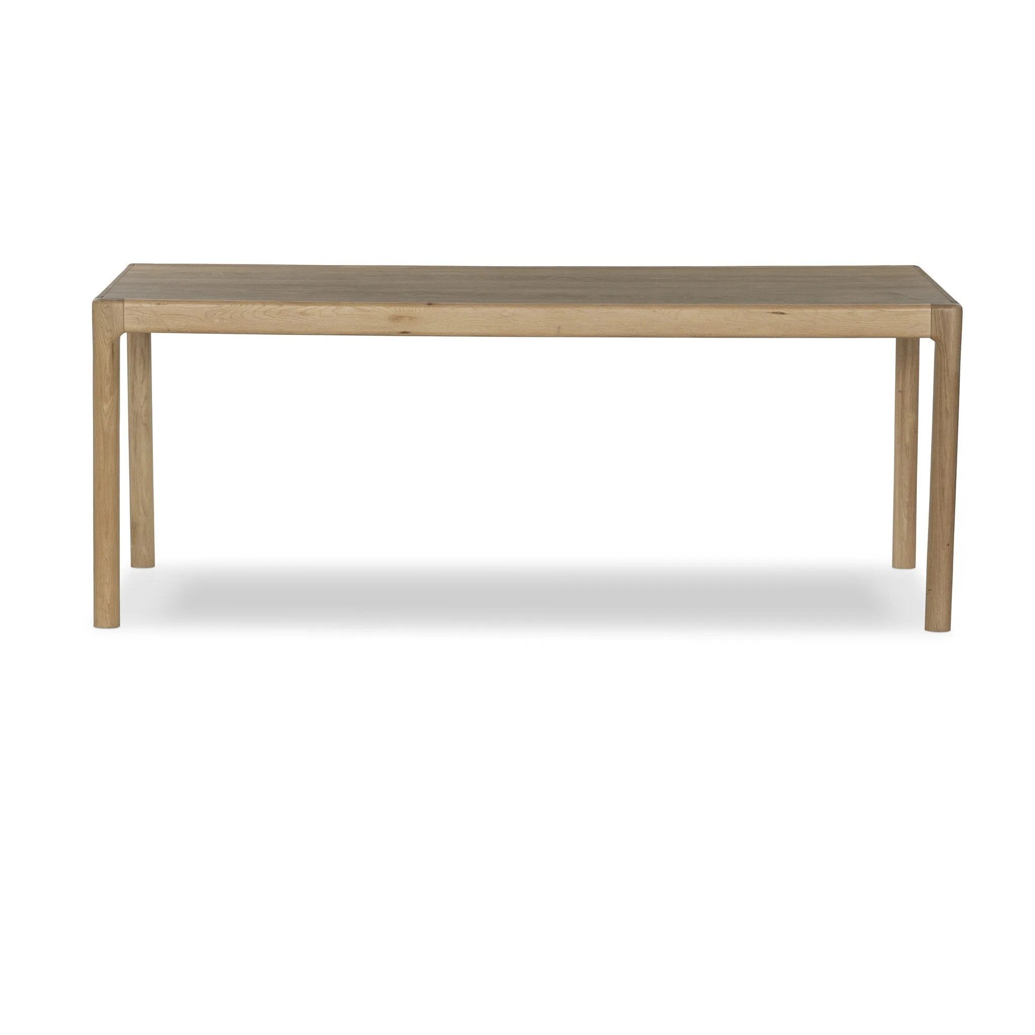 Center your dining space in beautiful simplicity. Crafted of light natural oak, with a clean, classic Parsons silhouette. Versatile scale suits a range of spaces.As lovers of modern style at Amethyst, we love the optimistic inspired Cosgrove Dining Table - Light Natural Oak Veneer. Amethyst Home provides interior design, new home construction design consulting, vintage area rugs, and lighting in the Salt Lake City metro area.