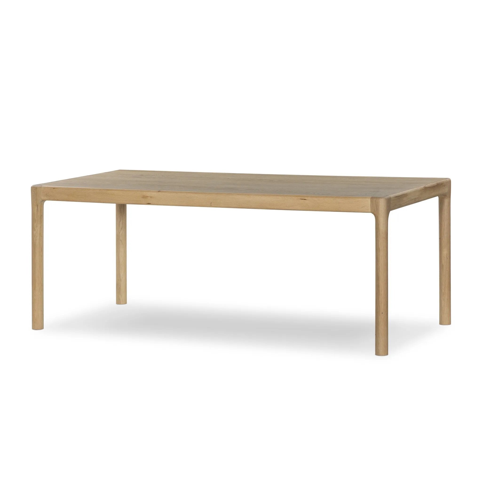 Center your dining space in beautiful simplicity. Crafted of light natural oak, with a clean, classic Parsons silhouette. Versatile scale suits a range of spaces.As lovers of modern style at Amethyst, we love the optimistic inspired Cosgrove Dining Table - Light Natural Oak Veneer. Amethyst Home provides interior design, new home construction design consulting, vintage area rugs, and lighting in the Seattle metro area.