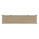Add storage to your dining space, plus a look of beautiful simplicity. Crafted of light natural oak, with cylindrical legs and rounded detailing throughout the case. Spacious inside awaits storage of favorite table linens, serveware and more. Amethyst Home provides interior design, new home construction design consulting, vintage area rugs, and lighting in the Omaha metro area.