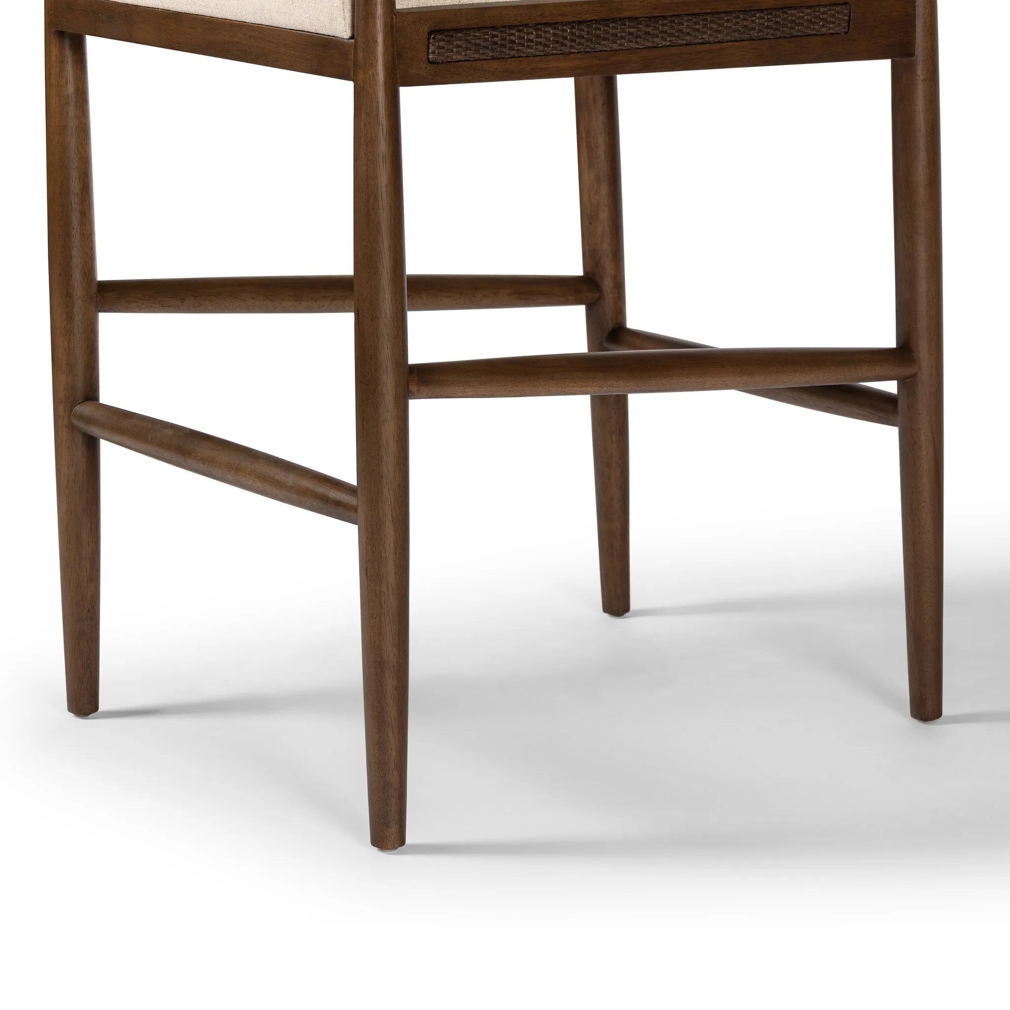 Featuring Costera Antwerp Natural Bar Stool by Four Hands at Amethyst Home. Expertly crafted, the Costera Antwerp Natural Bar Stool seamlessly combines style and functionality. Made with high-quality materials, it offers sturdy and comfortable seating for any space. Available in a natural finish, it adds a touch of elegance to your décor. 
Overall Dimensions: . Amethyst Home provides interior design, new home construction design consulting, vintage area rugs, and lighting in the Austin metro area.