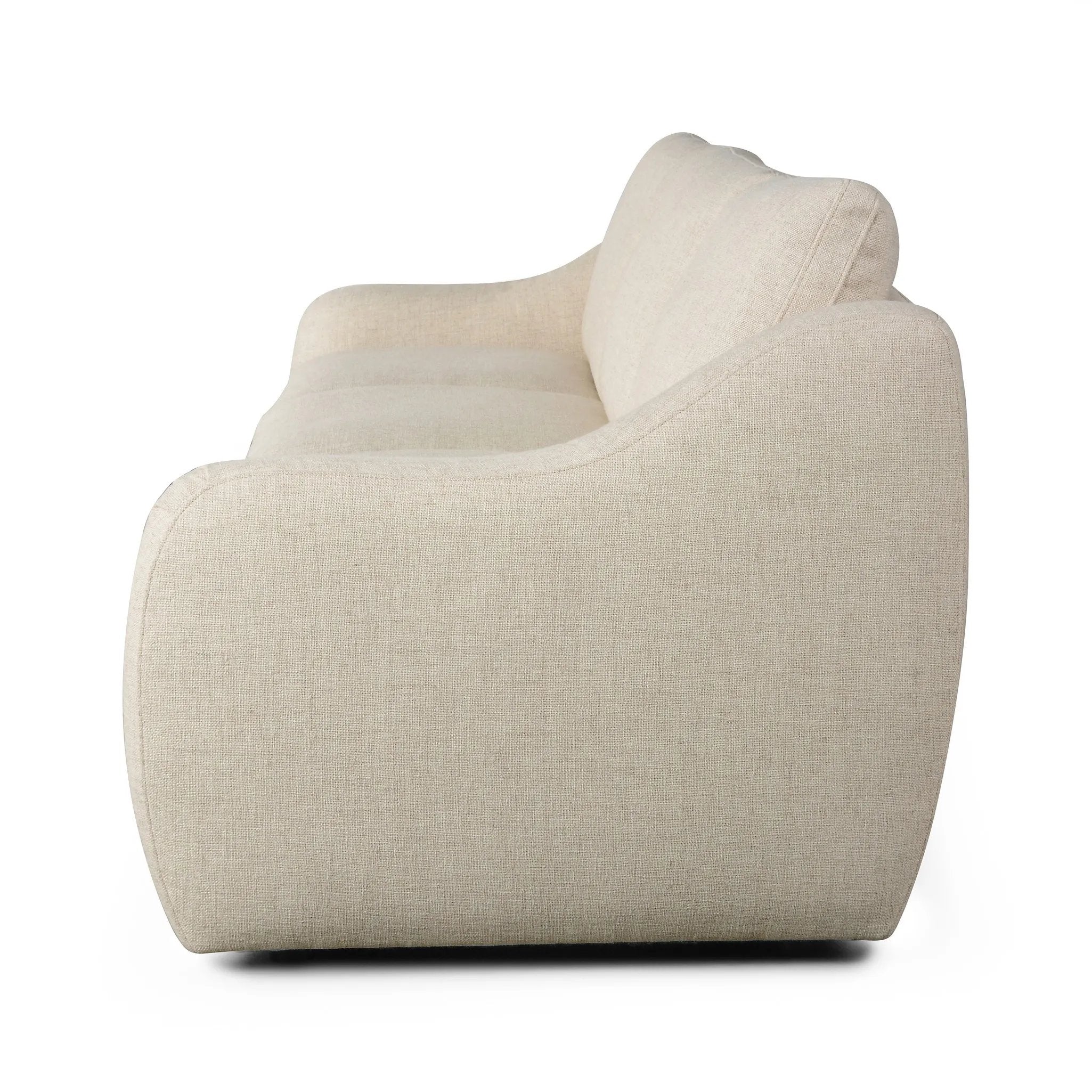 Featuring Crawford Antigo Natural Power Recliner 3-Piece Sectional Sofa by Four Hands at Amethyst Home. A fresh take on the classic recliner. Customize your comfort level with the push of hidden buttons with pieces in our Power Motion collection. Sculpted in light, versatile high-performance fabric. Performance fabrics are specially created to withstand s. Amethyst Home provides interior design, new home construction design consulting, vintage area rugs, and lighting in the Kansas City metro area.