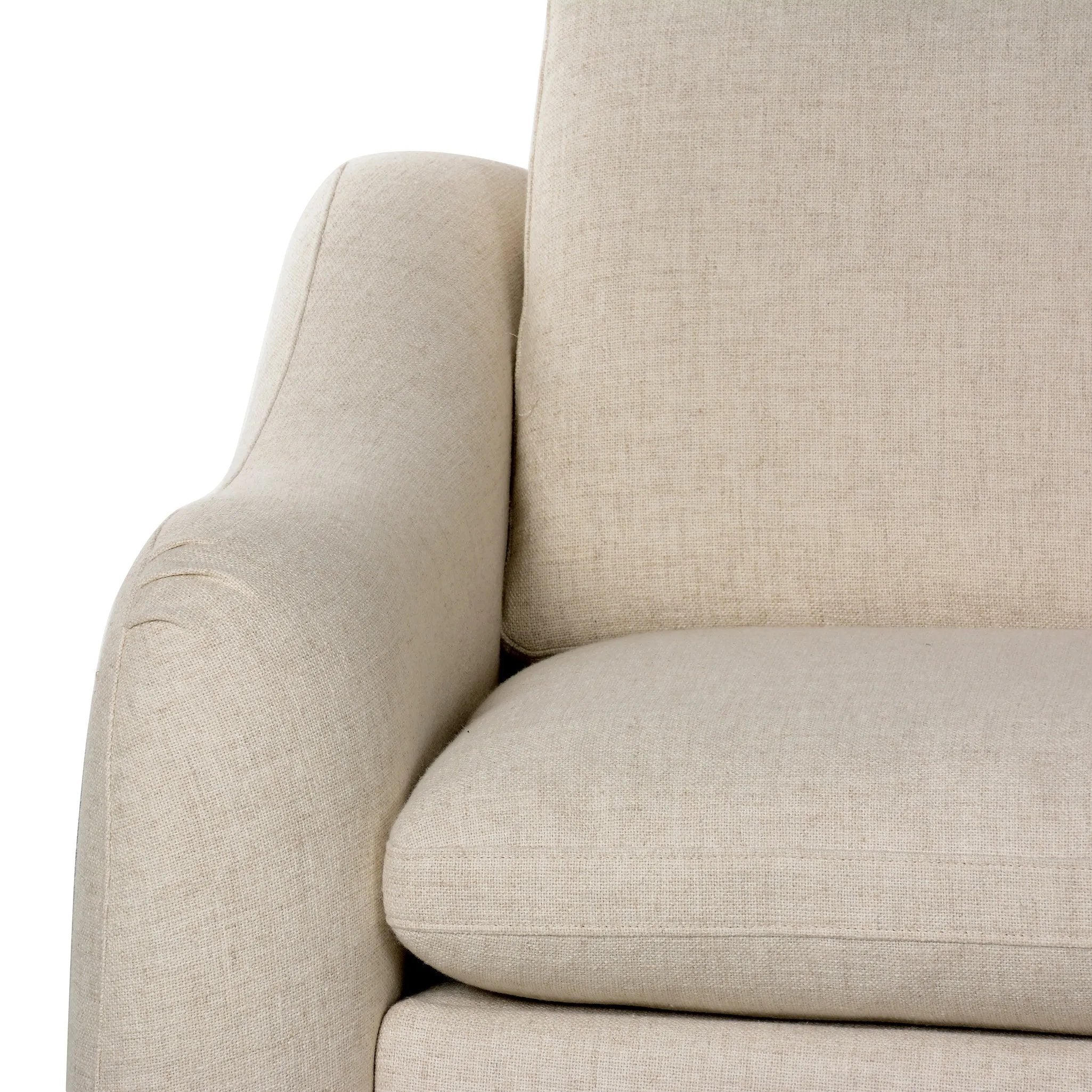 Featuring Crawford Antigo Natural Power Recliner 3-Piece Sectional Sofa by Four Hands at Amethyst Home. A fresh take on the classic recliner. Customize your comfort level with the push of hidden buttons with pieces in our Power Motion collection. Sculpted in light, versatile high-performance fabric. Performance fabrics are specially created to withstand spi. Amethyst Home provides interior design, new home construction design consulting, vintage area rugs, and lighting in the Park City metro area.