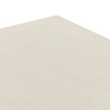 Talk about novelty. Made from painted linen in a light ivory, arched legs soften otherwise clean, modern shaping. Finished in