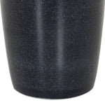 Simply sophisticated. Finished in a polished black, a solid turned marble base supports a tray-style tabletop of hammered grey aluminum, spurring a luxe look with natural movement Amethyst Home provides interior design, new home construction design consulting, vintage area rugs, and lighting in the Laguna Beach metro area.