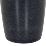 Simply sophisticated. Finished in a polished black, a solid turned marble base supports a tray-style tabletop of hammered grey aluminum, spurring a luxe look with natural movement Amethyst Home provides interior design, new home construction design consulting, vintage area rugs, and lighting in the Laguna Beach metro area.