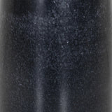 Simply sophisticated. Finished in a polished black, a solid turned marble base supports a tray-style tabletop of hammered grey aluminum, spurring a luxe look with natural movement Amethyst Home provides interior design, new home construction design consulting, vintage area rugs, and lighting in the Seattle metro area.