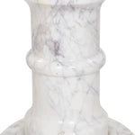Featuring Cyprus Veined White Marble Solid End Table by Four Hands at Amethyst Home. A white marble pedestal features soft curves and stepped details, inspired by classic column design. Polished to a lustrous sheen, natural veining adds depth to this versatile, timeless piece.Overall Dimensions: 12.00"w x 12.00"d x 16.75"hWeight : 71.61 lbsMaterials : Solid. Amethyst Home provides interior design, new home construction design consulting, vintage area rugs, and lighting in the Nashville metro area.