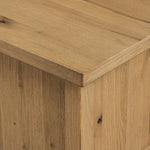 A light, clean storage look inspired by Japanese tea houses. Crafted of aged natural oak with cross lap joinery, lower shelving brings even more storage to the whole piece Amethyst Home provides interior design, new home construction design consulting, vintage area rugs, and lighting in the Kansas City metro area.