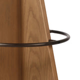 Featuring Damon Durham Cream Swivel Bar + Counter Stool by Four Hands at Amethyst Home. A gorgeous silhouette -- the Damon stool is an Amethyst fave.
Large angular panels merge to form a geometrically inspired base in this modern counter stool. The circle metal ring around the base serves as a footrest, while the round upholstered cushion provides comf. Amethyst Home provides interior design, new home construction design consulting, vintage area rugs, and lighting in the Salt Lake City metro area.