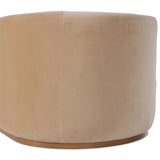 Featuring Deandra Surrey Camel Tete A Tete Chaise by Four Hands at Amethyst Home. Modern European inspiration and plush curves come head to head in this stylish chaise. Upholstered in a soft cotton/poly blend fabric that feels both casual and elevated. A base of Rosa Morada wood grounds the entire piece.Overall Dimensions: 90.50"w x 38.00"d x 29.00"hWeight : 15. Amethyst Home provides interior design, new home construction design consulting, vintage area rugs, and lighting in the Miami metro area.