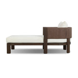 Simplicity meets detail. This barrel-backed outdoor chaise features a linear woven cording finish, with the simple shaping letting the material shine. Cover or store inside during inclement weather and when not in use.As enthusiasts of natural design at Amethyst, we love the designer inspired Delancy Outdoor Chaise - Arashi Salt. Amethyst Home provides interior design, new home construction design consulting, vintage area rugs, and lighting in the Nashville metro area.