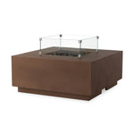 Designed for use in residential and hospitality spaces, this tempered glass wind guard kit is designed to fit the outline shape of the Donovan Outdoor Fire Table. It protects the fire from waning in the wind. Refer to included assembly instructions for correct installation. Amethyst Home provides interior design, new home construction design consulting, vintage area rugs, and lighting in the Tampa metro area.