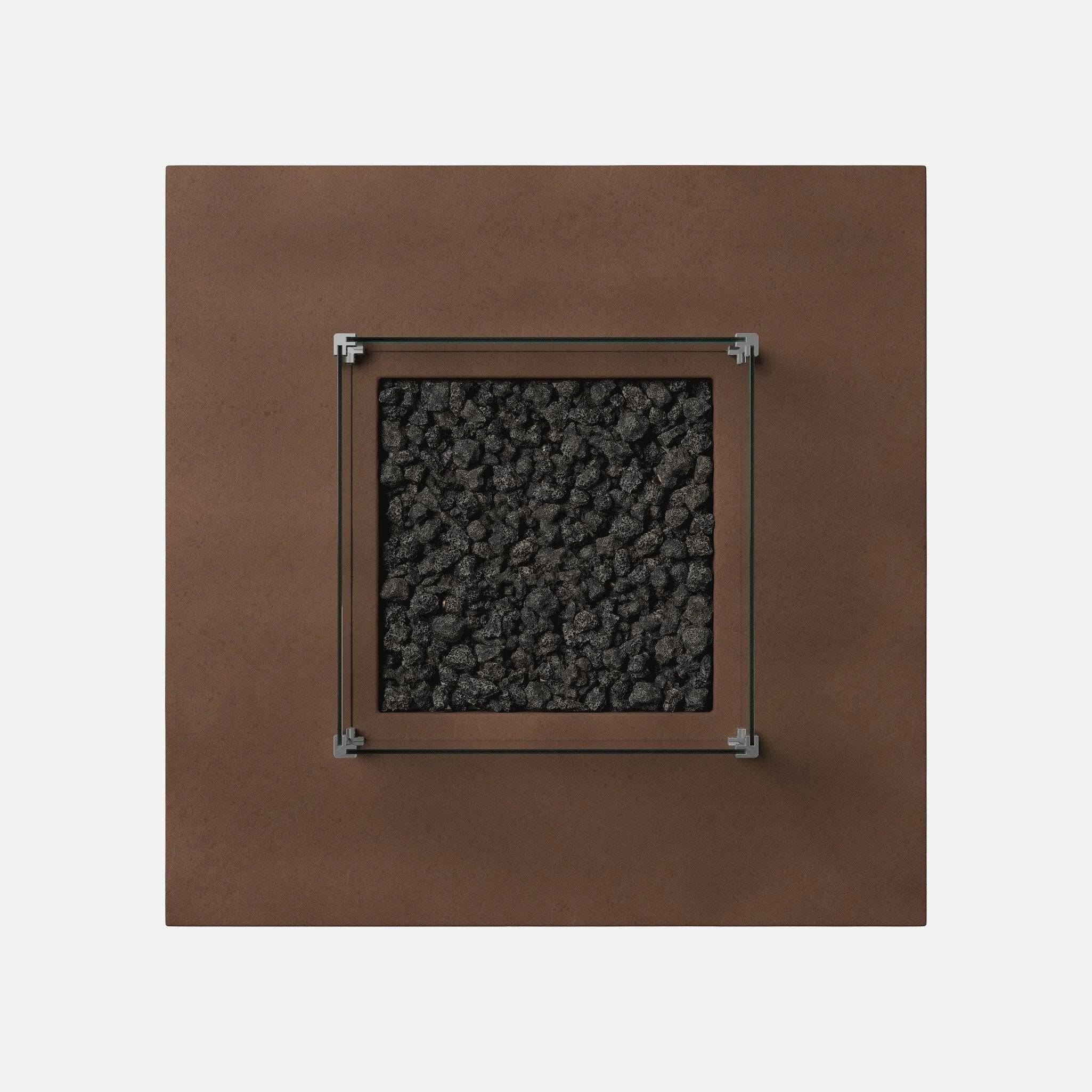 Designed for use in residential and hospitality spaces, this tempered glass wind guard kit is designed to fit the outline shape of the Donovan Outdoor Fire Table. It protects the fire from waning in the wind. Refer to included assembly instructions for correct installation. Amethyst Home provides interior design, new home construction design consulting, vintage area rugs, and lighting in the Washington metro area.