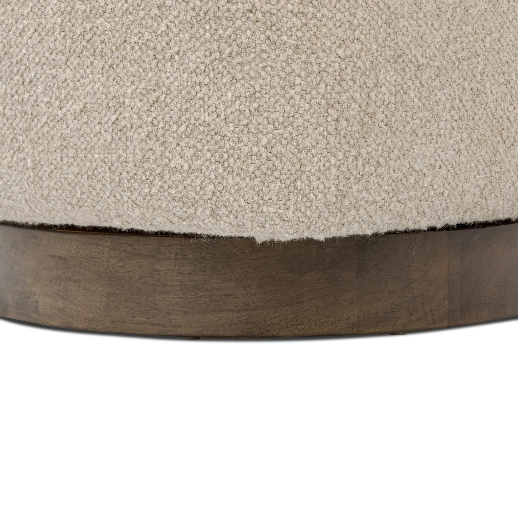 Featuring Dottie Berber Oatmeal Swivel Chair by Four Hands at Amethyst Home. Experience the perfect balance of style and comfort with our Dottie Berber Oatmeal Swivel Chair. Its unique swivel feature allows for easy movement and the oatmeal-colored berber fabric adds warmth and texture to any room.
Overall Dimensions: 33.75" L x 29.0 " W x 27.25" H
Materials: . Amethyst Home provides interior design, new home construction design consulting, vintage area rugs, and lighting in the Dallas metro area.