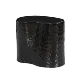 Add an organic element anywhere. Made from cast aluminum with a glossy black finish, a fluid-shaped end table makes a major material statement in any space. With a spacious top, it's perfectly sized for your favorite book and nightcap.As lovers of natural style at Amethyst, we love the nature inspired Dulcie End Table. Amethyst Home provides interior design, new home construction design consulting, vintage area rugs, and lighting in the Portland metro area.