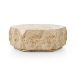 Featuring Elena Light Burl Coffee Table by Four Hands at Amethyst Home. Light poplar burl crafts an organic-looking shape, bringing a sense of moment to this design-forward coffee table. An understated plinth base finishes the look while adding intriguing balance of scale.Overall Dimensions: 45.50"w x 39.50"d x 16.00"hWeight : 80.91 lbsMaterials: Poplar . Amethyst Home provides interior design, new home construction design consulting, vintage area rugs, and lighting in the Laguna Beach metro area.