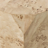 Featuring Elena Light Burl End Table by Four Hands at Amethyst Home. Light poplar burl crafts an organic-looking shape, bringing a sense of moment to this design-forward end table. An understated plinth base finishes the look while adding intriguing balance of scale.Overall Dimensions: 21.75"w x 18.75"d x 19.00"hWeight : 29.10 lbsMaterials: Poplar Burl Ven. Amethyst Home provides interior design, new home construction design consulting, vintage area rugs, and lighting in the Des Moines metro area.