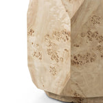 Featuring Elena Light Burl End Table by Four Hands at Amethyst Home. Light poplar burl crafts an organic-looking shape, bringing a sense of moment to this design-forward end table. An understated plinth base finishes the look while adding intriguing balance of scale.Overall Dimensions: 21.75"w x 18.75"d x 19.00"hWeight : 29.10 lbsMaterials: Poplar Burl V. Amethyst Home provides interior design, new home construction design consulting, vintage area rugs, and lighting in the Laguna Beach metro area.