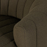 Featuring Elliana FIQA Boucle Olive Swivel Chair by Four Hands at Amethyst Home. Meet the chair that offers it all: curves, color, texture, durability, and sustainability. All atop a modern 360-degree swivel. Easy to clean and made from fully recyclable materials, FIQA fabrics are machine-washable, stain-resistant, water-repellent and antimicrobial.Overall. Amethyst Home provides interior design, new home construction design consulting, vintage area rugs, and lighting in the Des Moines metro area.