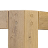 Built from thick-cut oak and veneers with an aged smoked finish, this farmhouse-inspired dining table features chunky squared legs. Seats eight comfortably Amethyst Home provides interior design, new home construction design consulting, vintage area rugs, and lighting in the Laguna Beach metro area.