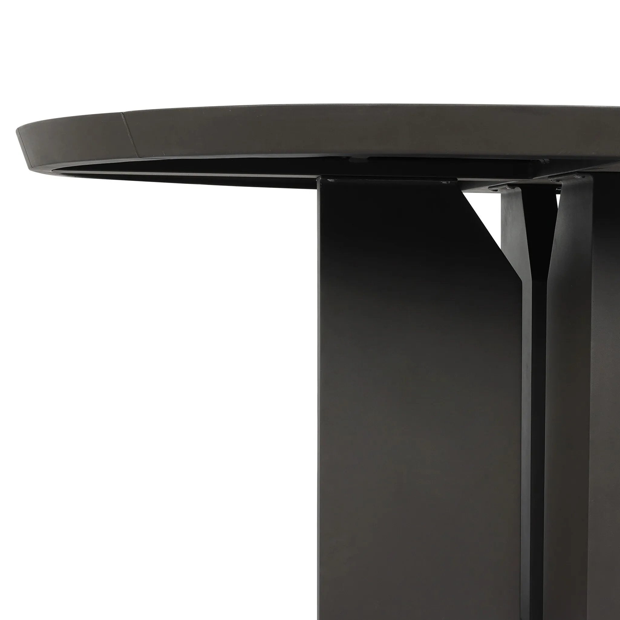 Inspired by minimalist Nordic design, a dark bronze dining table has a base of four plinth legs for a simple but impactful detail. Cover or store inside during inclement weather and when not in use.As lovers of wabi sabi style at Amethyst, we love the designer inspired Ernest Outdoor Metal Dining Table-60" - Bronze. Amethyst Home provides interior design, new home construction design consulting, vintage area rugs, and lighting in the Calabasas metro area.