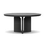 Inspired by minimalist Nordic design, a dark bronze dining table has a base of four plinth legs for a simple but impactful detail. Cover or store inside during inclement weather and when not in use.As lovers of wabi sabi style at Amethyst, we love the designer inspired Ernest Outdoor Metal Dining Table-60" - Bronze. Amethyst Home provides interior design, new home construction design consulting, vintage area rugs, and lighting in the Kansas City metro area.