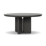 Inspired by minimalist Nordic design, a dark bronze dining table has a base of four plinth legs for a simple but impactful detail. Cover or store inside during inclement weather and when not in use.As lovers of wabi sabi style at Amethyst, we love the designer inspired Ernest Outdoor Metal Dining Table-60" - Bronze. Amethyst Home provides interior design, new home construction design consulting, vintage area rugs, and lighting in the Tampa metro area.