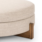 Featuring Esben Alcala Wheat Storage Ottoman by Four Hands at Amethyst Home. 25"Overall Dimensions: 25.00"w x 25.00"d x 20.00"hWeight: 32.63 lbs39"Overall Dimensions: 39.00"w x 39.00"d x 17.50"hWeight: 58.86 lbsMaterials: 70% Polyester, 20% Viscose (Rayon), 10% Flax/Linen, Solid Oak, 100% Polyester. Amethyst Home provides interior design, new home construction design consulting, vintage area rugs, and lighting in the Austin metro area.
