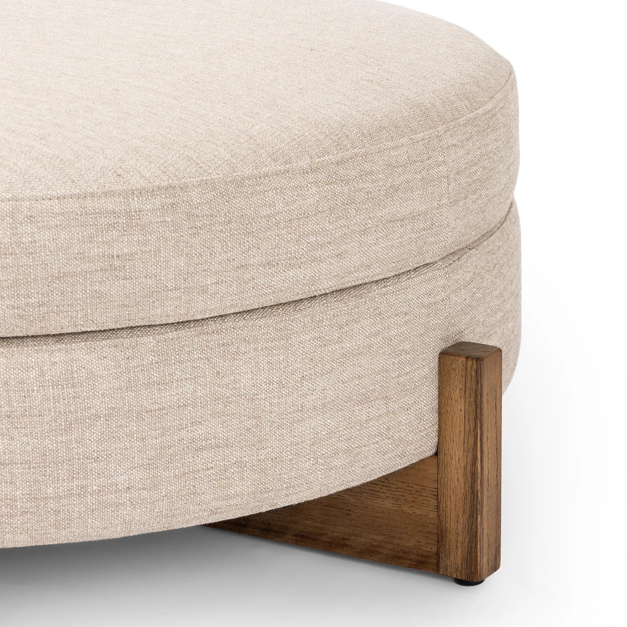Featuring Esben Alcala Wheat Storage Ottoman by Four Hands at Amethyst Home. 25"Overall Dimensions: 25.00"w x 25.00"d x 20.00"hWeight: 32.63 lbs39"Overall Dimensions: 39.00"w x 39.00"d x 17.50"hWeight: 58.86 lbsMaterials: 70% Polyester, 20% Viscose (Rayon), 10% Flax/Linen, Solid Oak, 100% Polyester. Amethyst Home provides interior design, new home construction design consulting, vintage area rugs, and lighting in the Austin metro area.