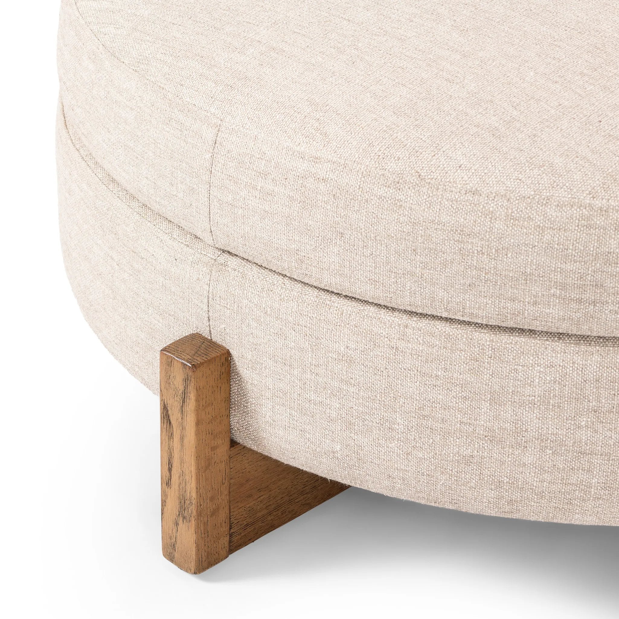 Featuring Esben Alcala Wheat Storage Ottoman by Four Hands at Amethyst Home. 25"Overall Dimensions: 25.00"w x 25.00"d x 20.00"hWeight: 32.63 lbs39"Overall Dimensions: 39.00"w x 39.00"d x 17.50"hWeight: 58.86 lbsMaterials: 70% Polyester, 20% Viscose (Rayon), 10% Flax/Linen, Solid Oak, 100% Polyester. Amethyst Home provides interior design, new home construction design consulting, vintage area rugs, and lighting in the Laguna Beach metro area.