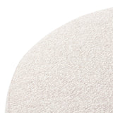 Featuring Esben Sattley Fog Storage Ottoman by Four Hands at Amethyst Home. Get extra storage and an extra spot for lounging or propped feet in one. This coffee table-sized storage ottoman features a loose top to store extra blankets and more. Upholstered in a textural boucle-like performance fabric, perfect for everyday messes. Finished with an X-frame par. Amethyst Home provides interior design, new home construction design consulting, vintage area rugs, and lighting in the San Diego metro area.