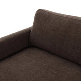 Classic goes contemporary. A brown-finished parawood base supports low, deep seating of high-performance fabric, with track arms for a clean touch.As enthusiasts of natural aesthetics at Amethyst, we love the warm modern inspired Everly Sofa - Landale Charcoal. This item pairs well with other brands such as Ethnicraft and is perfect for loft homes Amethyst Home provides interior design, new home construction design consulting, vintage area rugs, and lighting in the Dallas metro area.