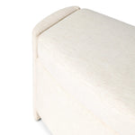 Snow-white performance fabric covers this demilune-shaped trunk for a soft, modern look. Crypton® performance fabric is specially engineered for protection against stains, moisture and odor.As enthusiasts of modern aesthetics at Amethyst, we love the designer inspired Faith Trunk - Crypton Nomad Snow. Amethyst Home provides interior design, new home construction design consulting, vintage area rugs, and lighting in the Kansas City metro area.