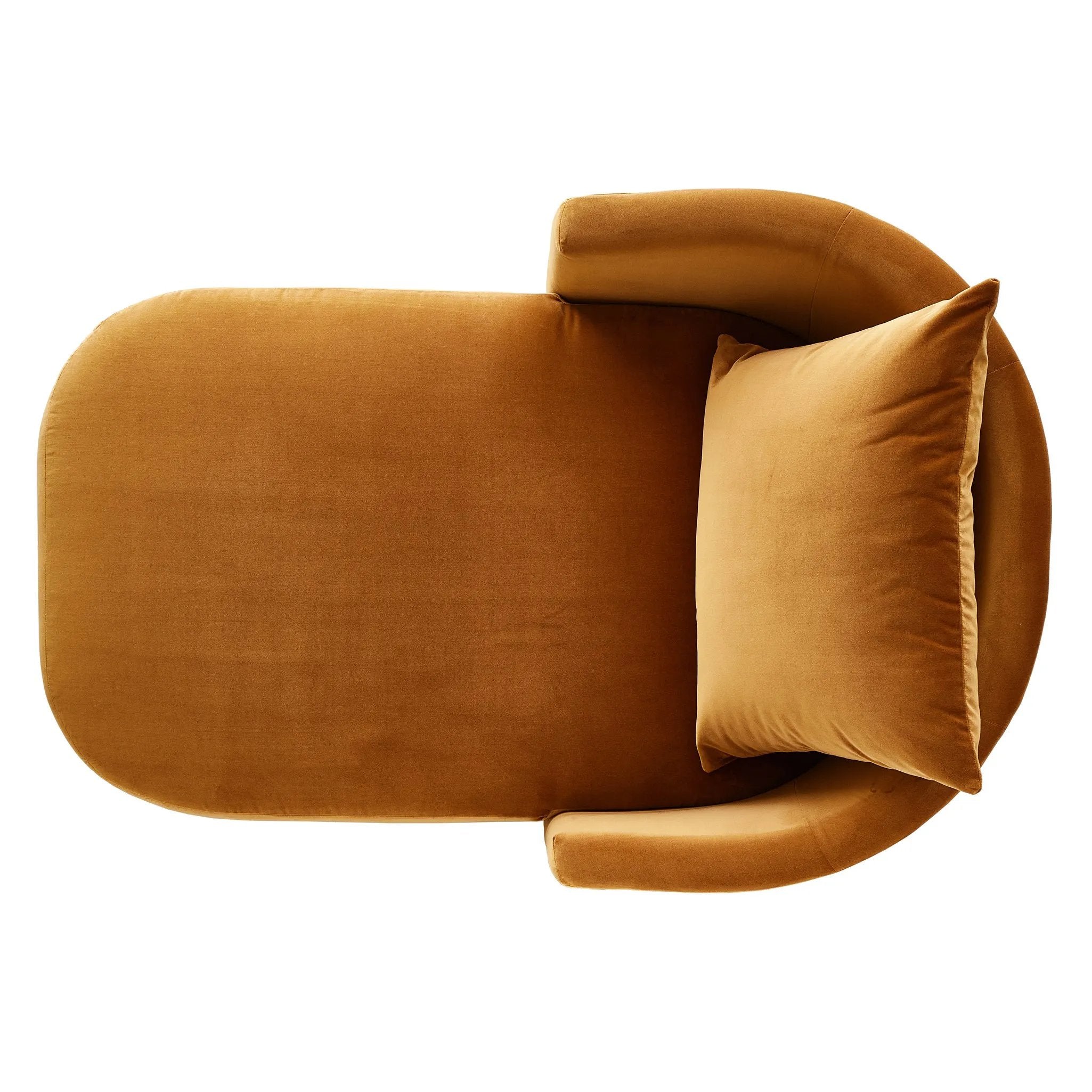 Featuring Farrah Ingram Ochre Chaise Lounge by Four Hands at Amethyst Home. Velvety, burnt orange polyester covers this sculpted pill shape lounger, with a single pillow for added comfort.Overall Dimensions: 39.00"w x 58.50"d x 33.50"hWeight : 81.57 lbsMaterials: 100% Polyester, Pine Plywood, Solid Pine. Amethyst Home provides interior design, new home construction design consulting, vintage area rugs, and lighting in the Park City metro area.