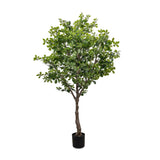 Dense foliage and high-quality construction shape the branches and leaves of this faux aralia tree, for a realistic look that's designed for easy living. Ships in a black plastic liner pot. For indoor use only Amethyst Home provides interior design, new home construction design consulting, vintage area rugs, and lighting in the Alpharetta metro area.