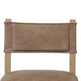 Featuring Ferris Palermo Cigar Bar + Counter Stool by Four Hands at Amethyst Home. Perfectly sized for the counter, black-finished parawood frames squared seating of high-performance fabric, with black top-grain leather backing. Performance fabrics are specially created to withstand spills, stains, high traffic and wear, ensuring long-term comfort and unmatche. Amethyst Home provides interior design, new home construction design consulting, vintage area rugs, and lighting in the Boston metro area.