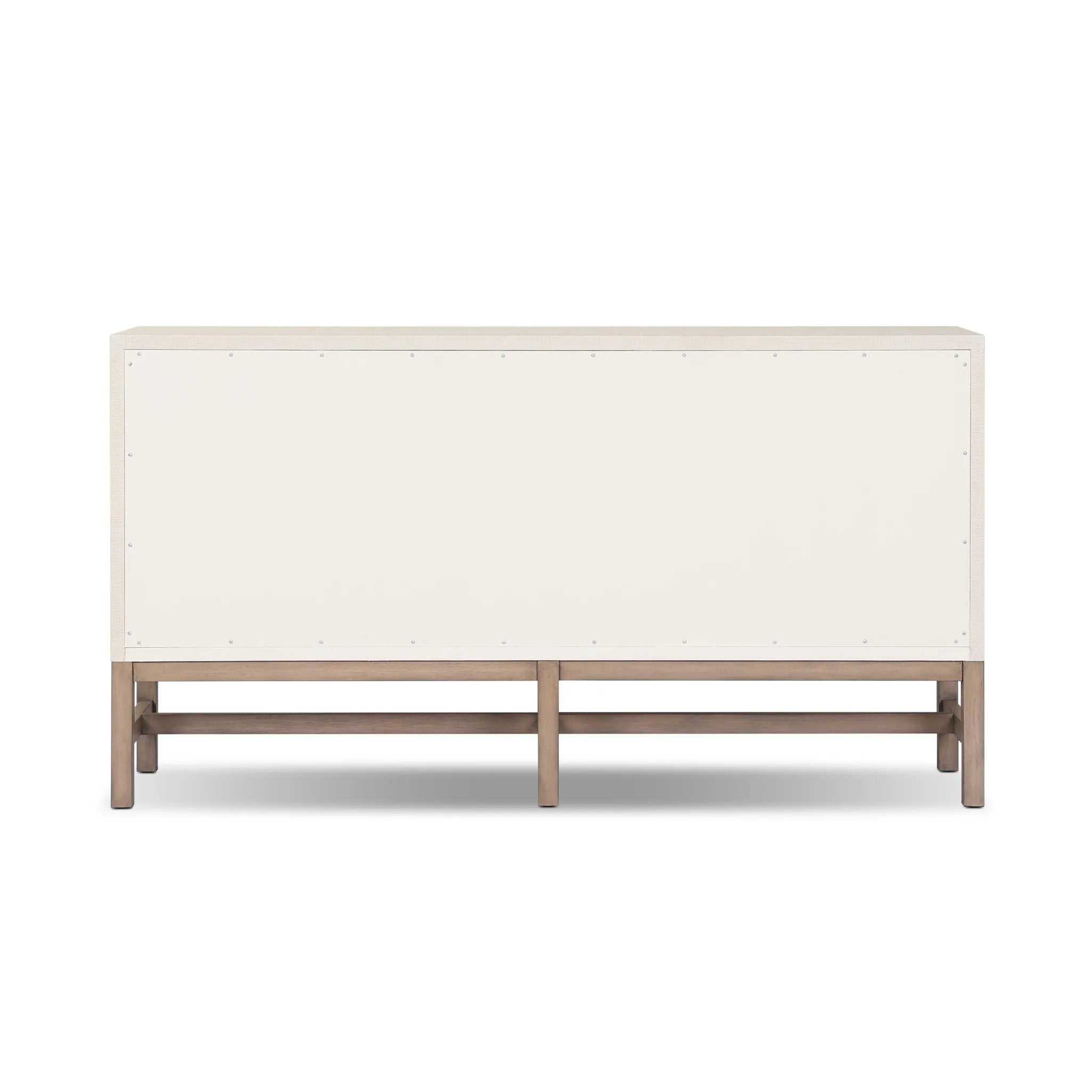 Featuring Fiona Ivory Painted Raffia 6 Drawer Dresser by Four Hands at Amethyst Home. Indulge in luxury with the Fiona Ivory Painted Raffia 6 Drawer Dresser. This elegant dresser boasts a sophisticated ivory painted finish and hand-woven raffia drawers. With six spacious drawers, it offers ample storage space while adding a touch of exclusivity to any bedroom.. Amethyst Home provides interior design, new home construction design consulting, vintage area rugs, and lighting in the Austin metro area.